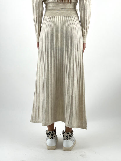 KONTATTO - GONNA IN MAGLIA PLISSÈ