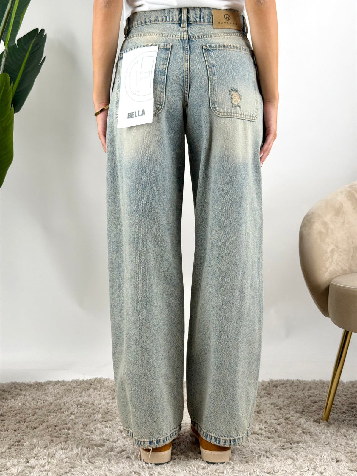 HAVEONE - JEANS BELLA STRAPPI