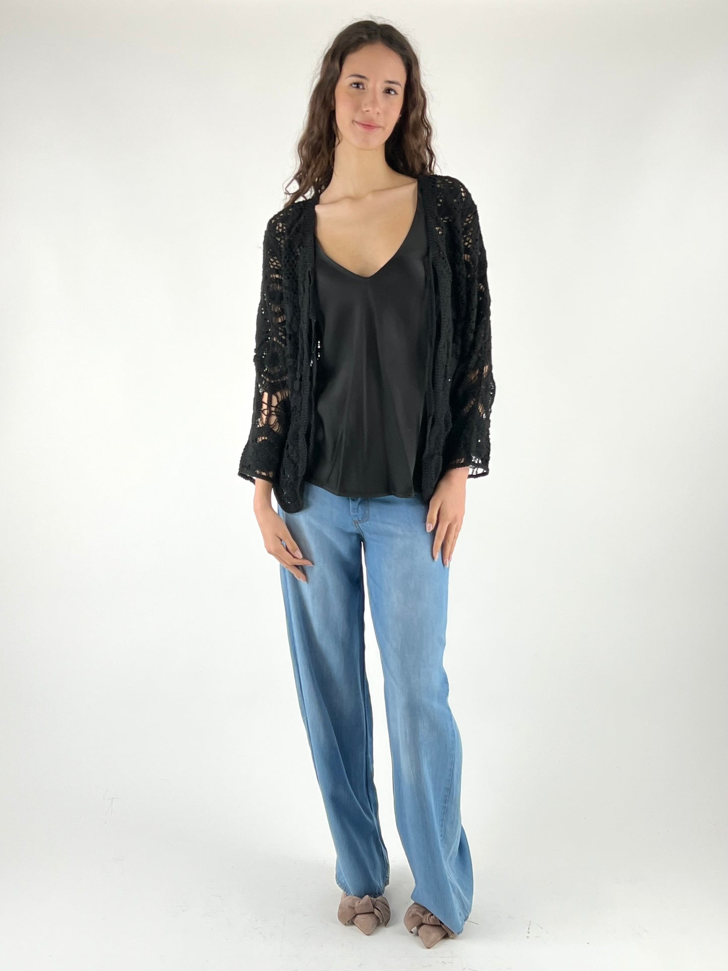 SUSY MIX - CARDIGAN CROCHET LACCIO