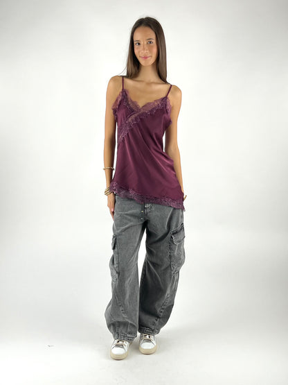 DEVA - TOP ASIMMETRICO PIZZO