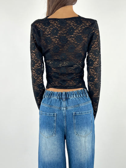 SUSY MIX - MAGLIA DRAPPEGGIO PIZZO