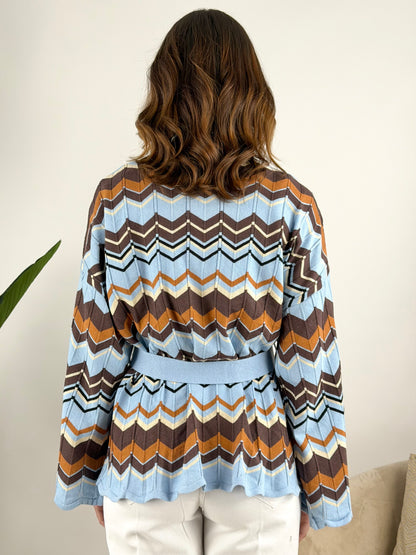 VICOLO - CARDIGAN CON CINTURA