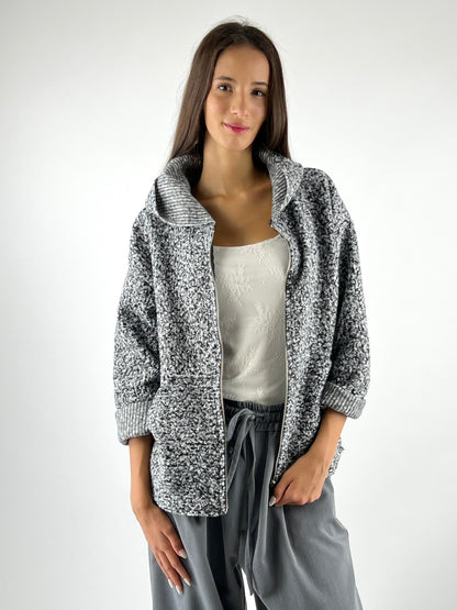 DEVA - GIACCA BOUCLÈ CAPPUCCIO