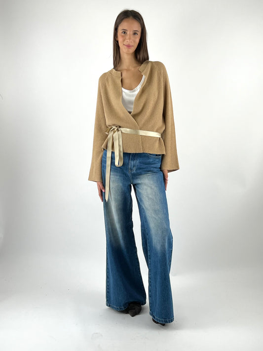 SUSY MIX - GIACCHINA IN MAGLIA CON CINTURA