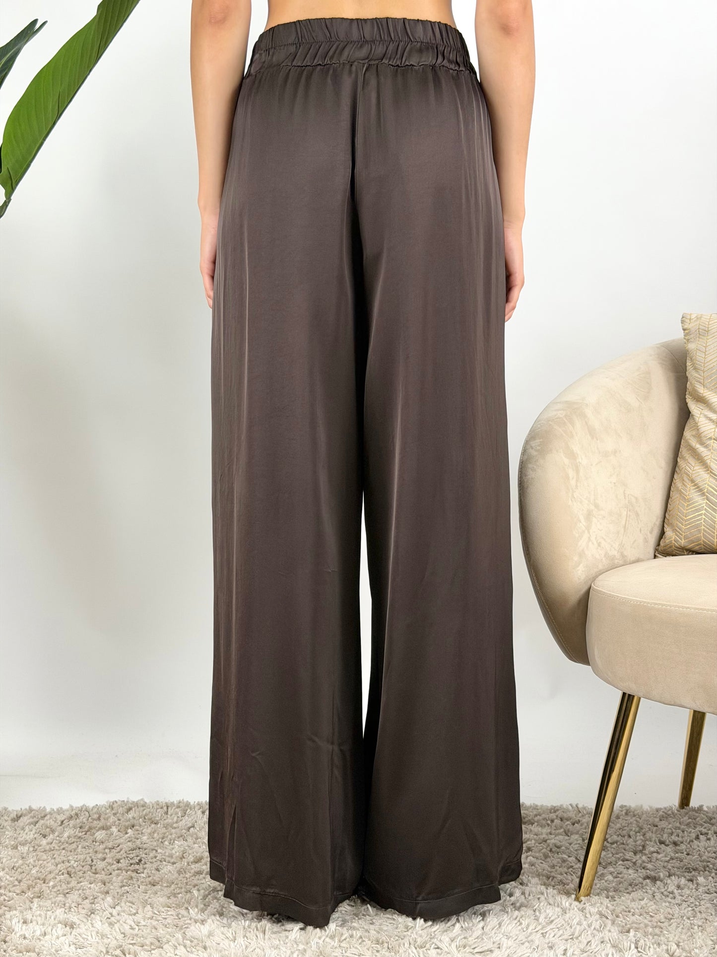 SUSY MIX - PANTALONE PALAZZO SATIN
