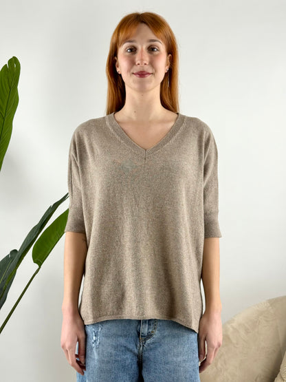 DEVA - MAGLIA KIMONO SCOLLO PUNTA