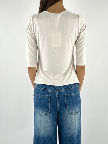 SUSY MIX - MAGLIA CON ACCESSORIO CENTRALE