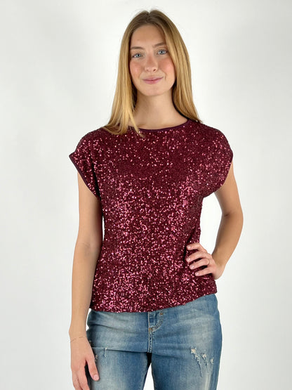 SUSY MIX - MAGLIA BARCA FULL PAILLETTES