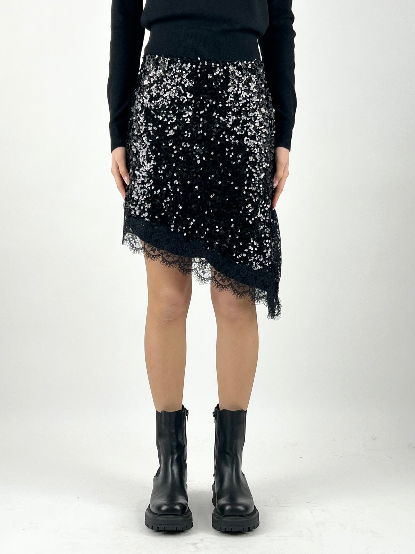DEVA - GONNA ASIMMETRICA PAILLETTES
