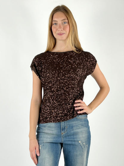 SUSY MIX - MAGLIA BARCA FULL PAILLETTES