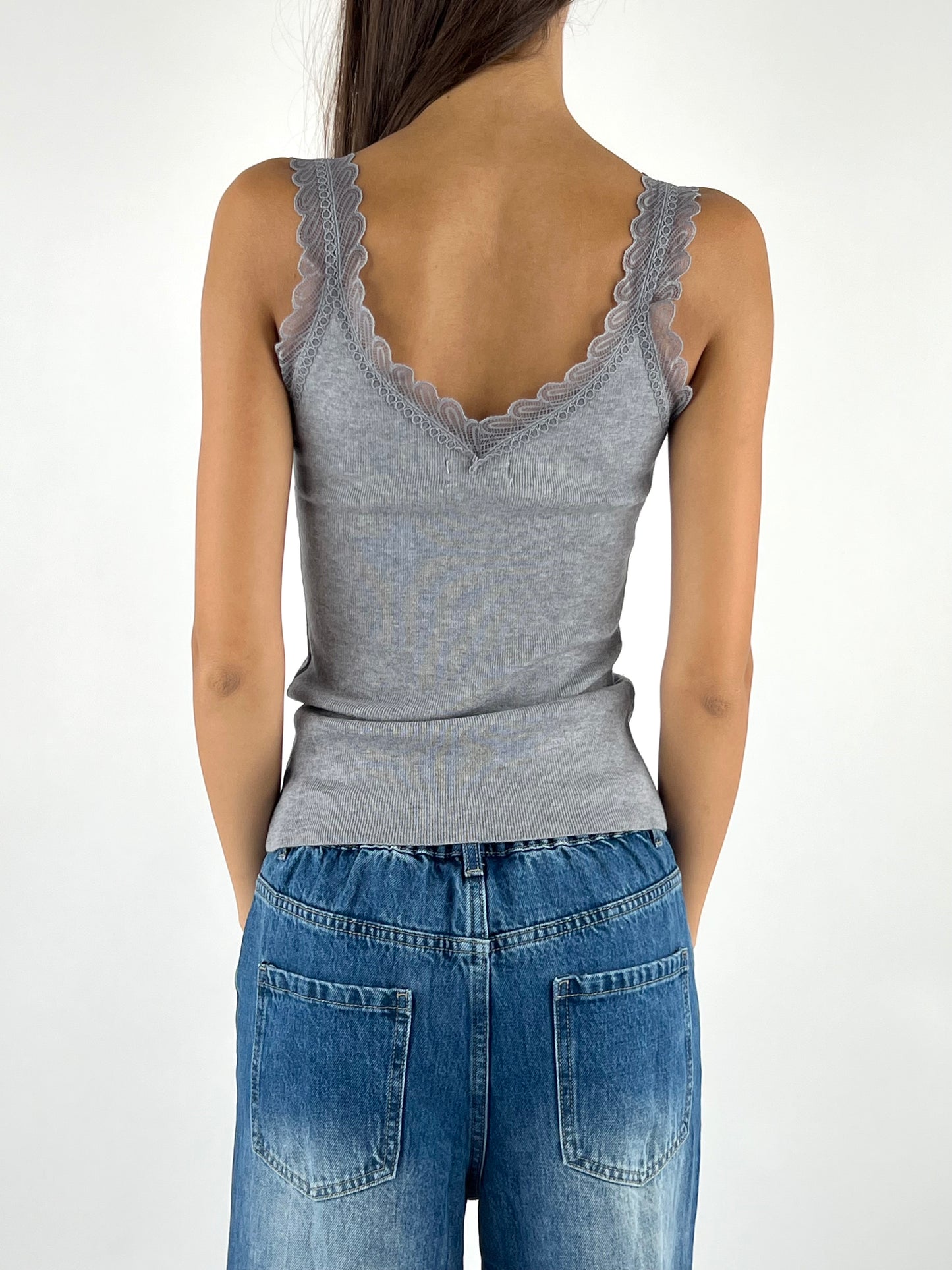 SUSY MIX - CANOTTA IN MAGLIA PIZZO