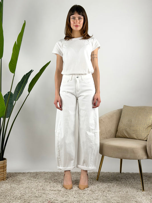DEVA - JEANS BARREL COLORATO