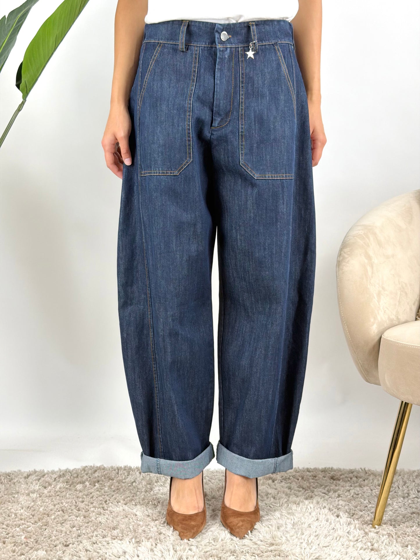 SUSY MIX - JEANS BARREL LOOSE STELLINA