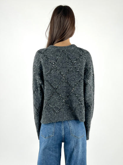 DEVA COUTURE PARIS - CARDIGAN COREANA MICRO PAILLETTES