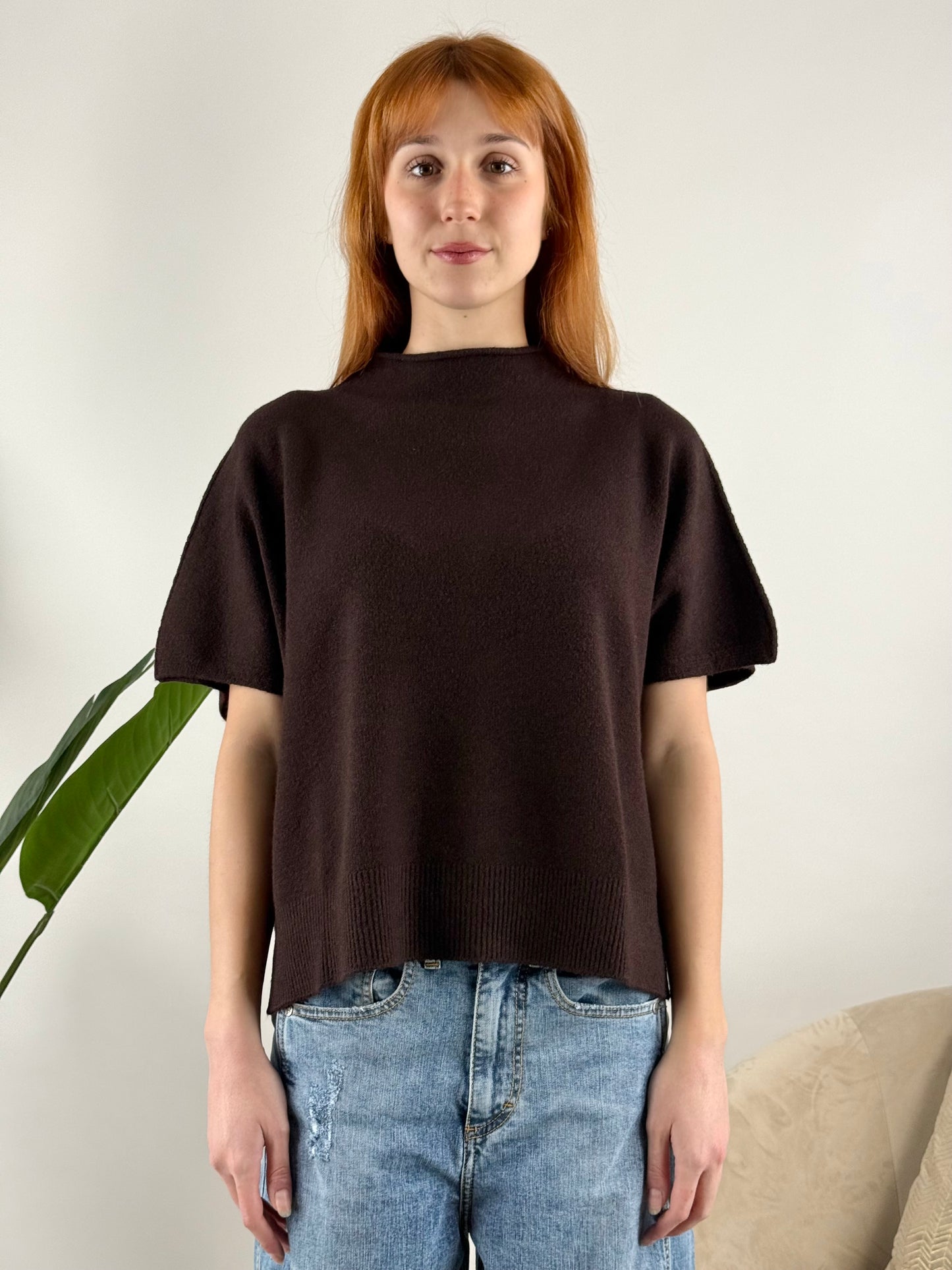 KONTATTO - MAGLIA CRATERE SMANICATA