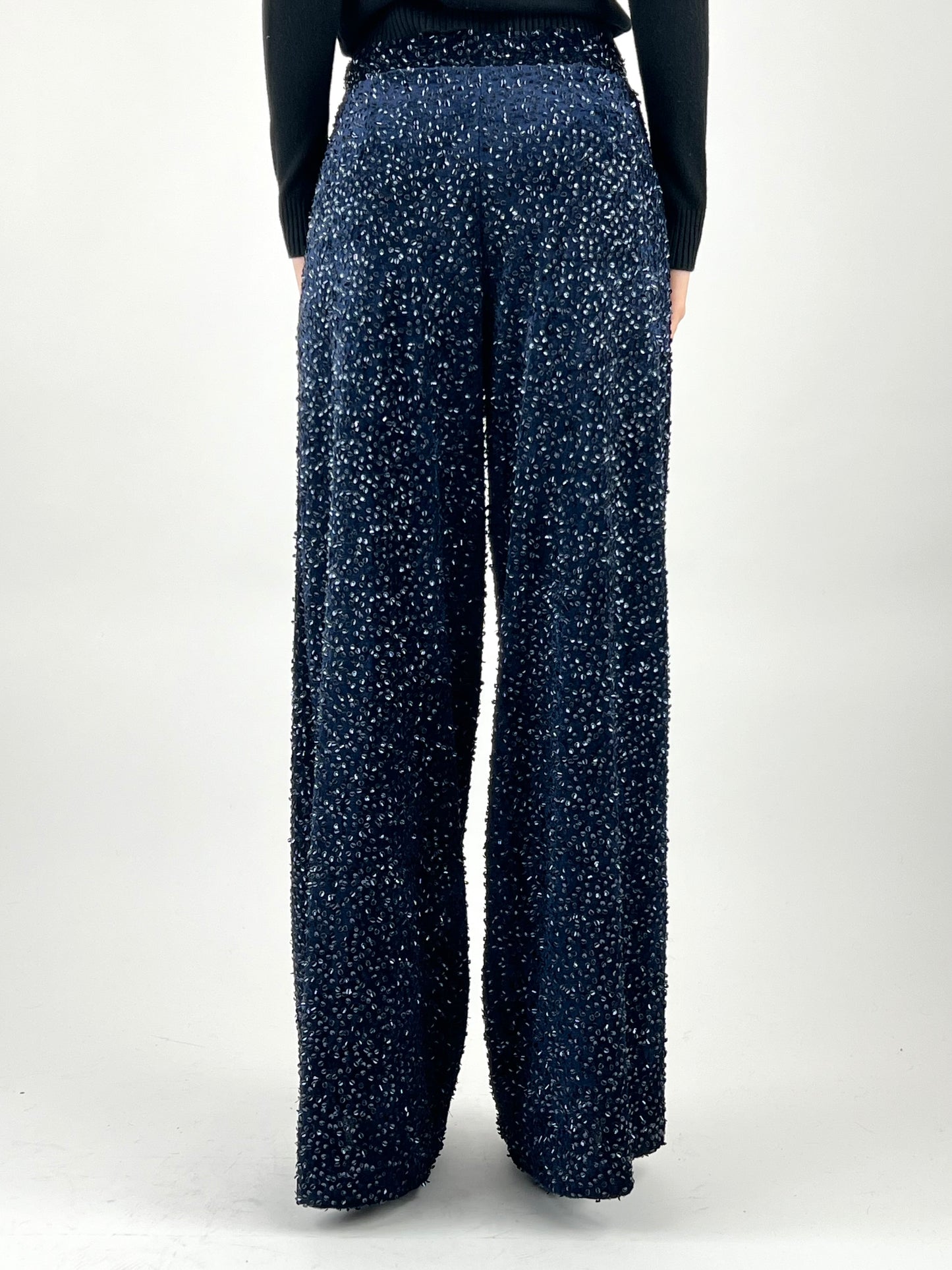 DEVA - PANTALONE PALAZZO PAILLETTES
