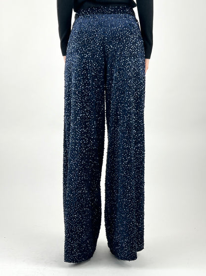 DEVA - PANTALONE PALAZZO PAILLETTES