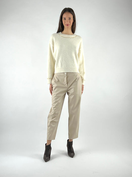 VICOLO -  PANTALONE ECOPELLE