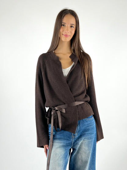 SUSY MIX - GIACCHINA IN MAGLIA CON CINTURA