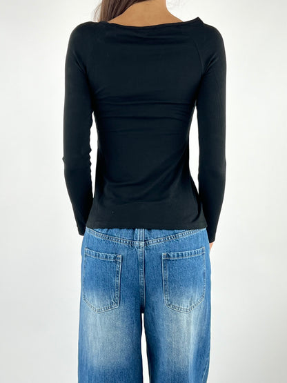 SUSY MIX - MAGLIA CON ACCESSORIO LATERALE