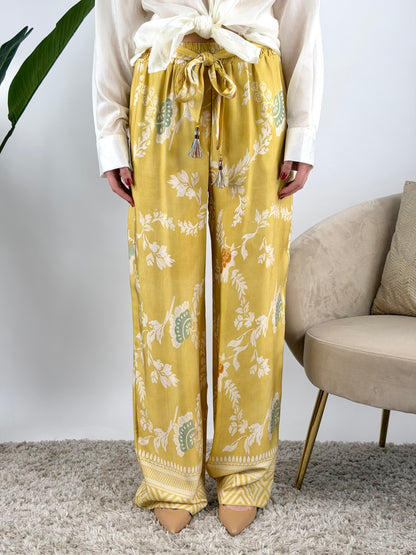 WU'SIDE - PANTALONE PALAZZO FANTASIA