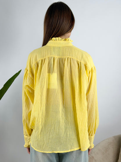 DEVA COUTURE PARIS - CAMICIA MUSSOLA ROUCHES