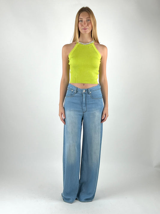 DEVA - TOP TORCHON STRASS