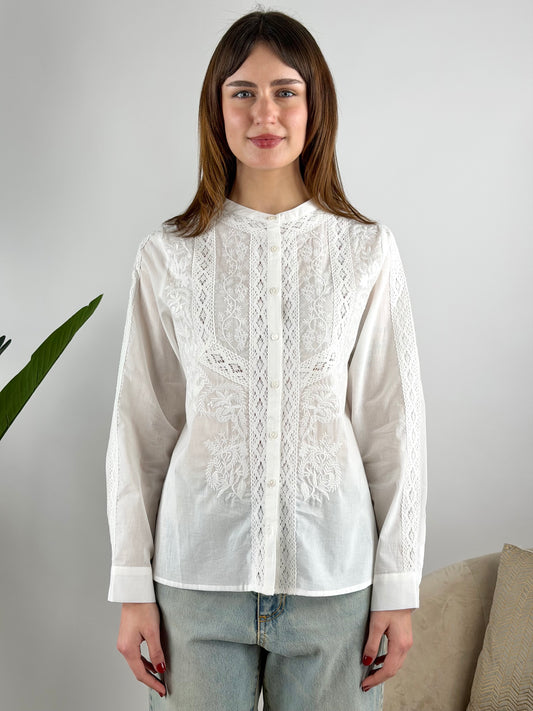 DEVA COUTURE PARIS - CAMICIA RICAMI