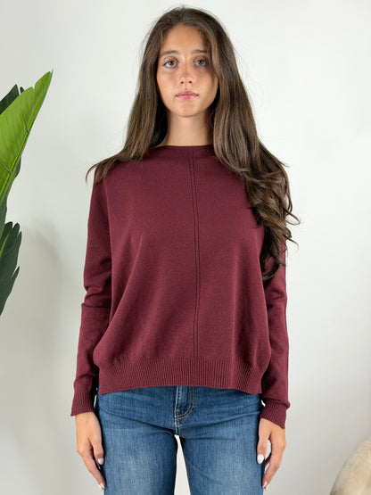 TENSIONE IN - MAGLIA GIROCOLLO SPACCHI