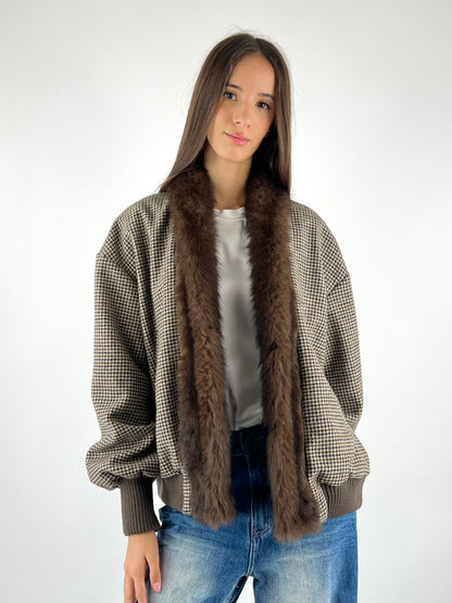 MOTEL - GIACCONE COLLO IN PELLICCIA