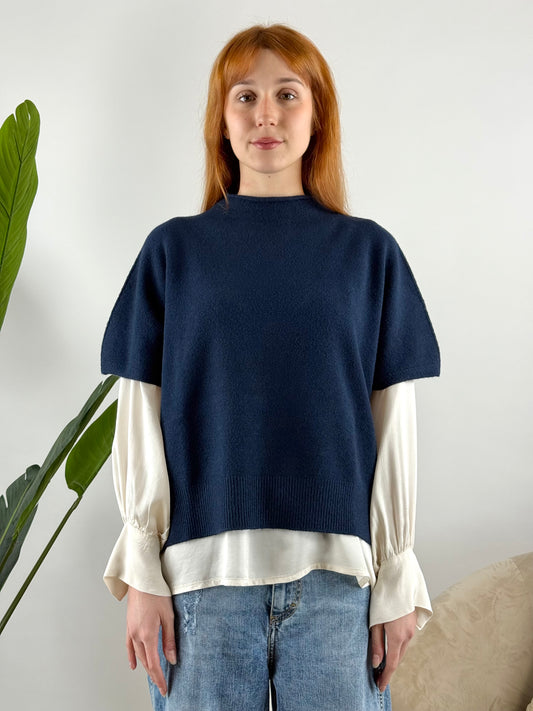 KONTATTO - MAGLIA CRATERE SMANICATA