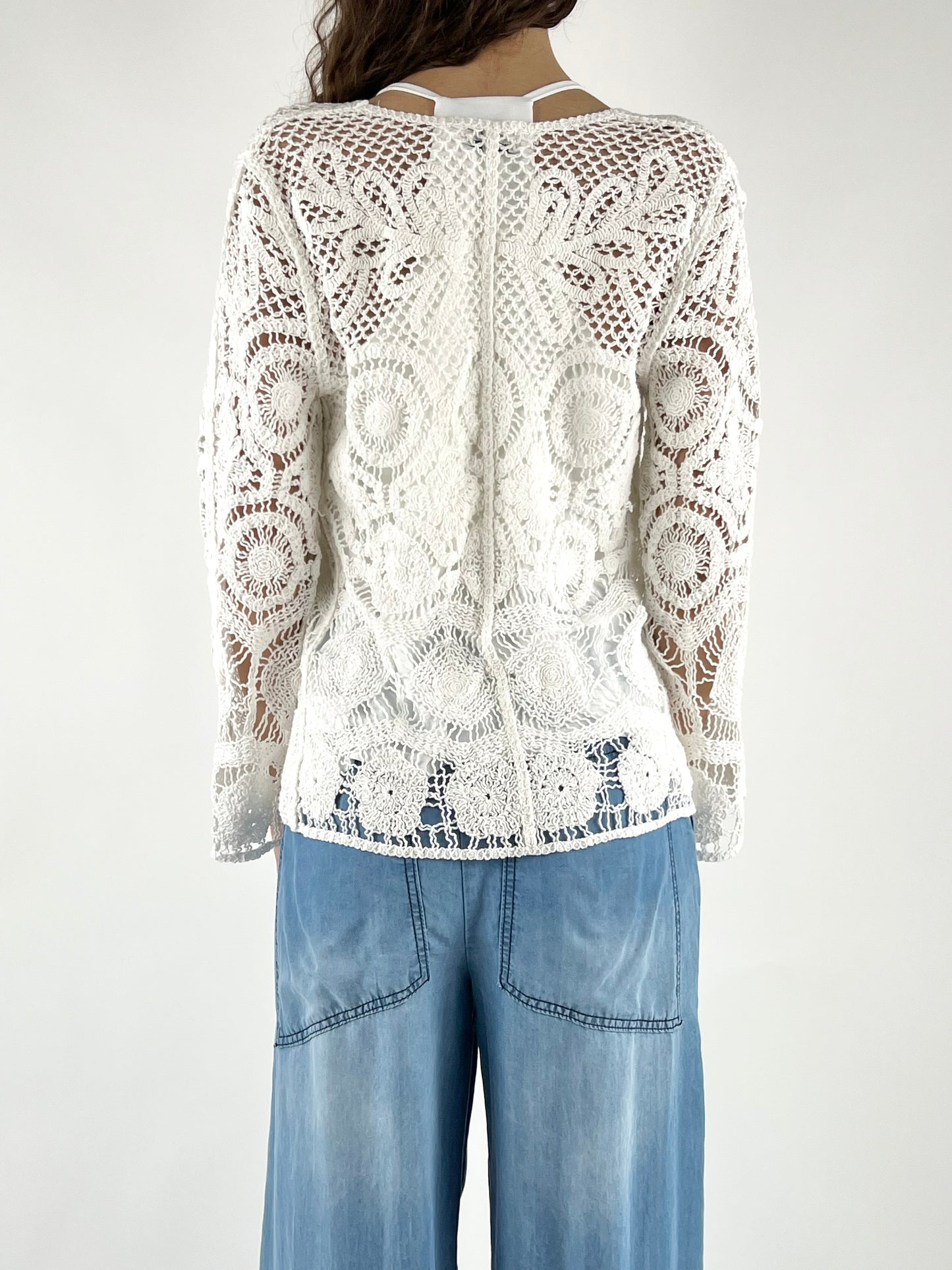 SUSY MIX - CARDIGAN CROCHET LACCIO