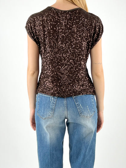 SUSY MIX - MAGLIA BARCA FULL PAILLETTES