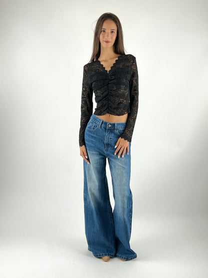 SUSY MIX - MAGLIA DRAPPEGGIO PIZZO