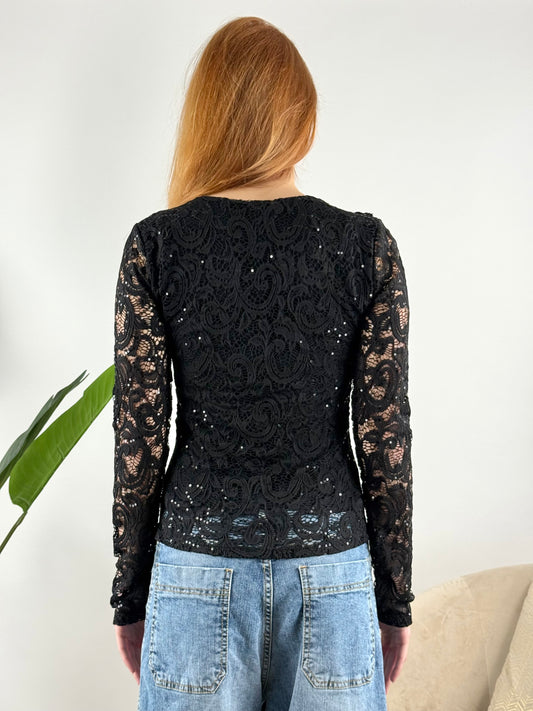 SUSY MIX - MAGLIA GALE PAILLETTES