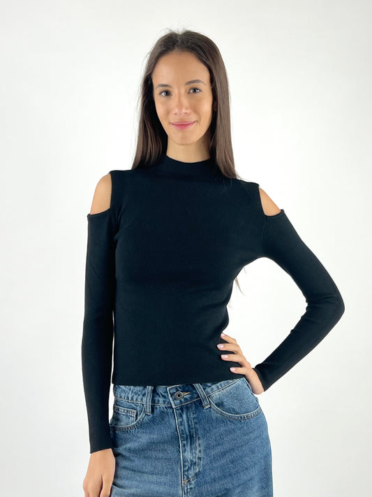 SUSY MIX - MAGLIA LUPETTO CUT OUT