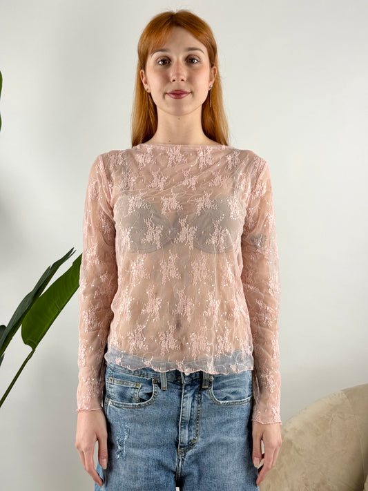 SUSY MIX - MAGLIA PIZZO MICRO PAILLETTES