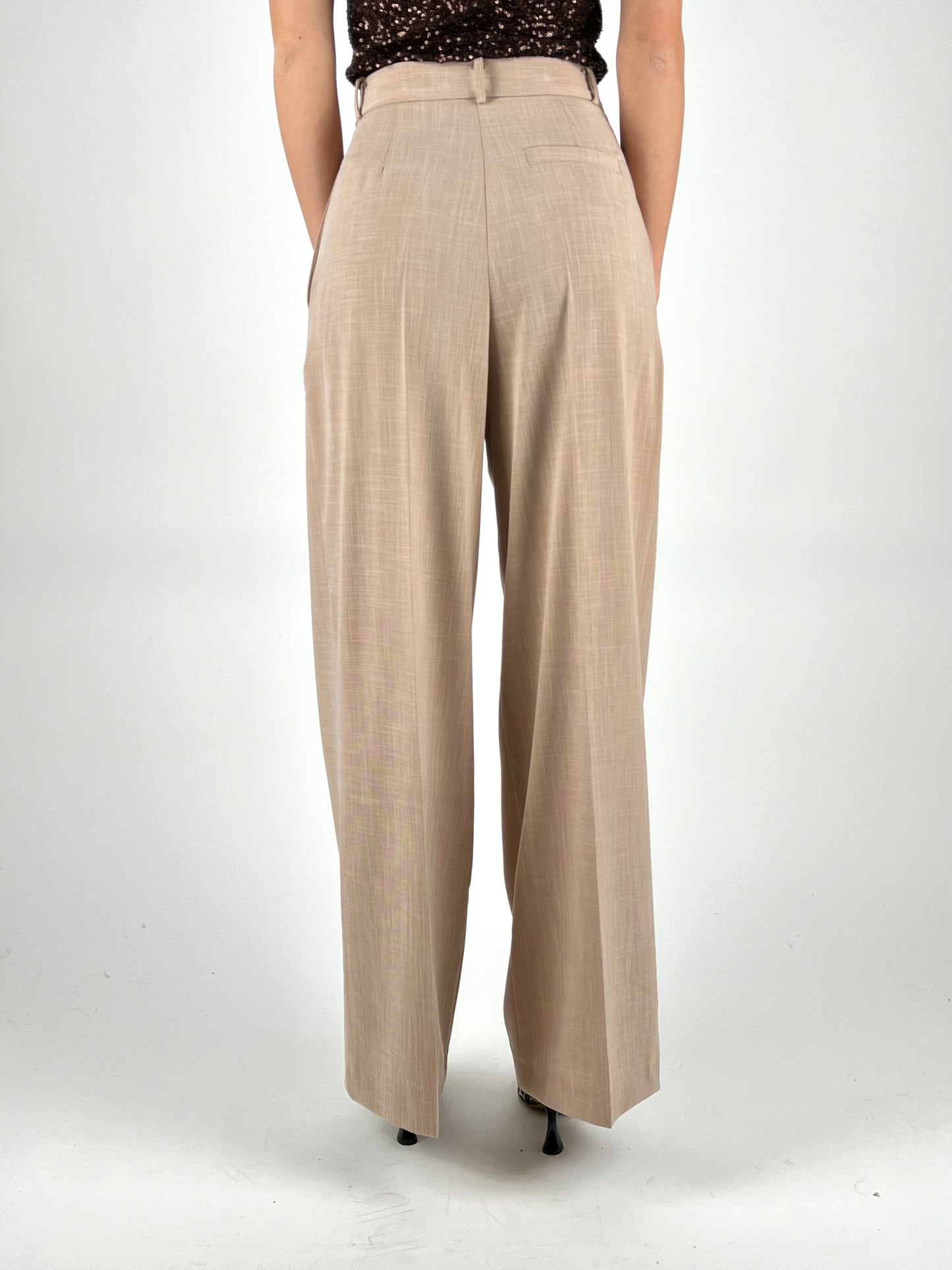 HAVEONE - PANTALONE PALAZZO PINCES