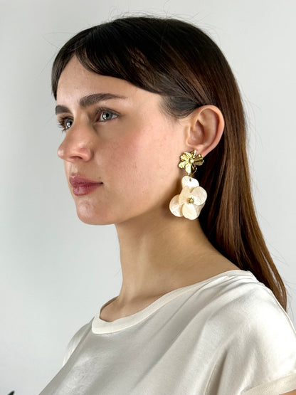 DEVA COUTURE PARIS - ORECCHINI FIORI