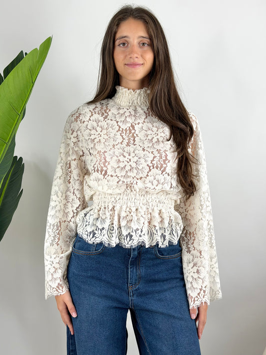 MOTEL - BLUSA PIZZO ARRICCIO