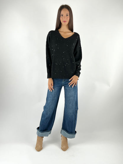 SUSY MIX - MAGLIA LUREX PAILLETTES