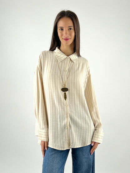 DEVA COUTURE PARIS - CAMICIA RIGHE