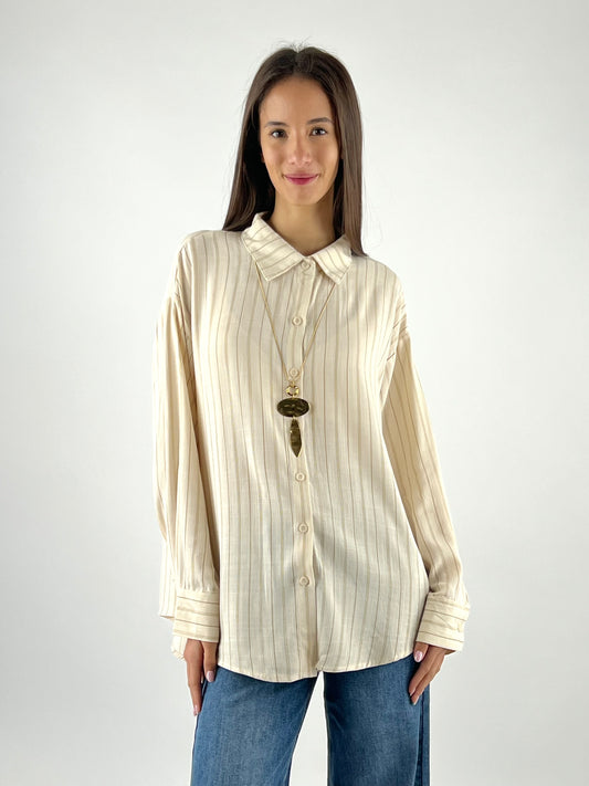 DEVA COUTURE PARIS - CAMICIA RIGHE