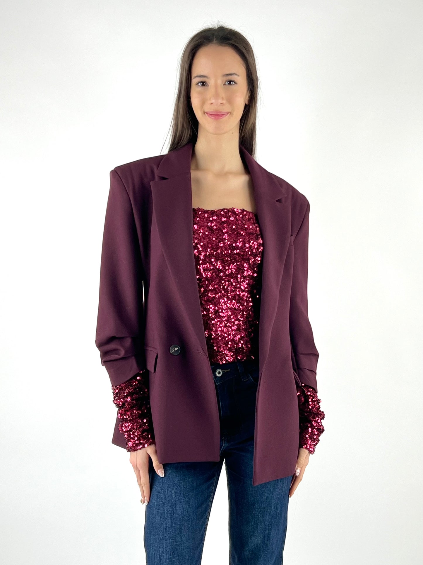 MOTEL - GIACCA MANICHE PAILLETTES