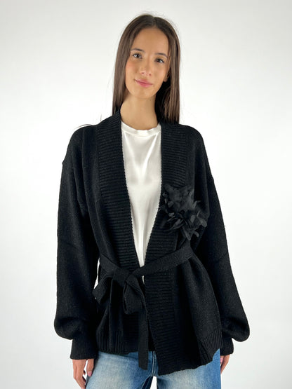 KONTATTO - CARDIGAN LUREX SPILLA