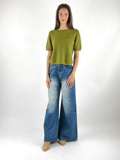 VICOLO - MAGLIA SCATOLETTA MANICA CORTA