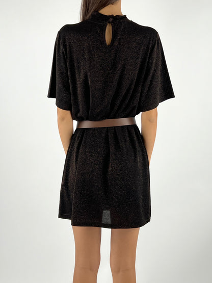 KONTATTO - ABITO LUREX CINTURA