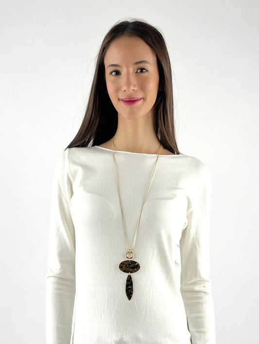 DEVA COUTURE PARIS - COLLANA LUNGA GROMETRICA
