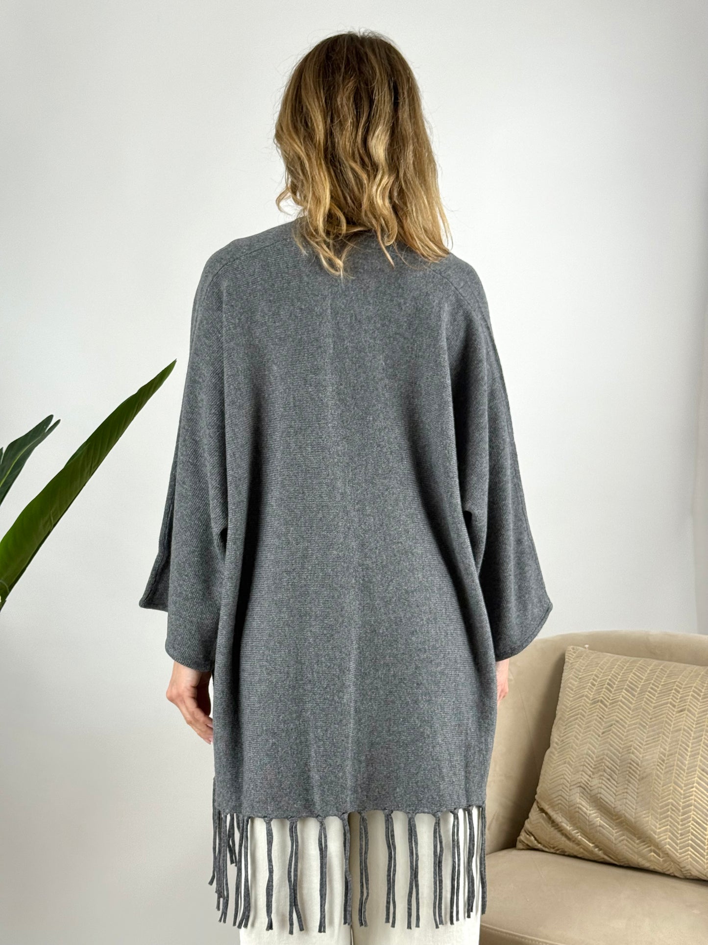 KONTATTO - CARDIGAN FRANGE