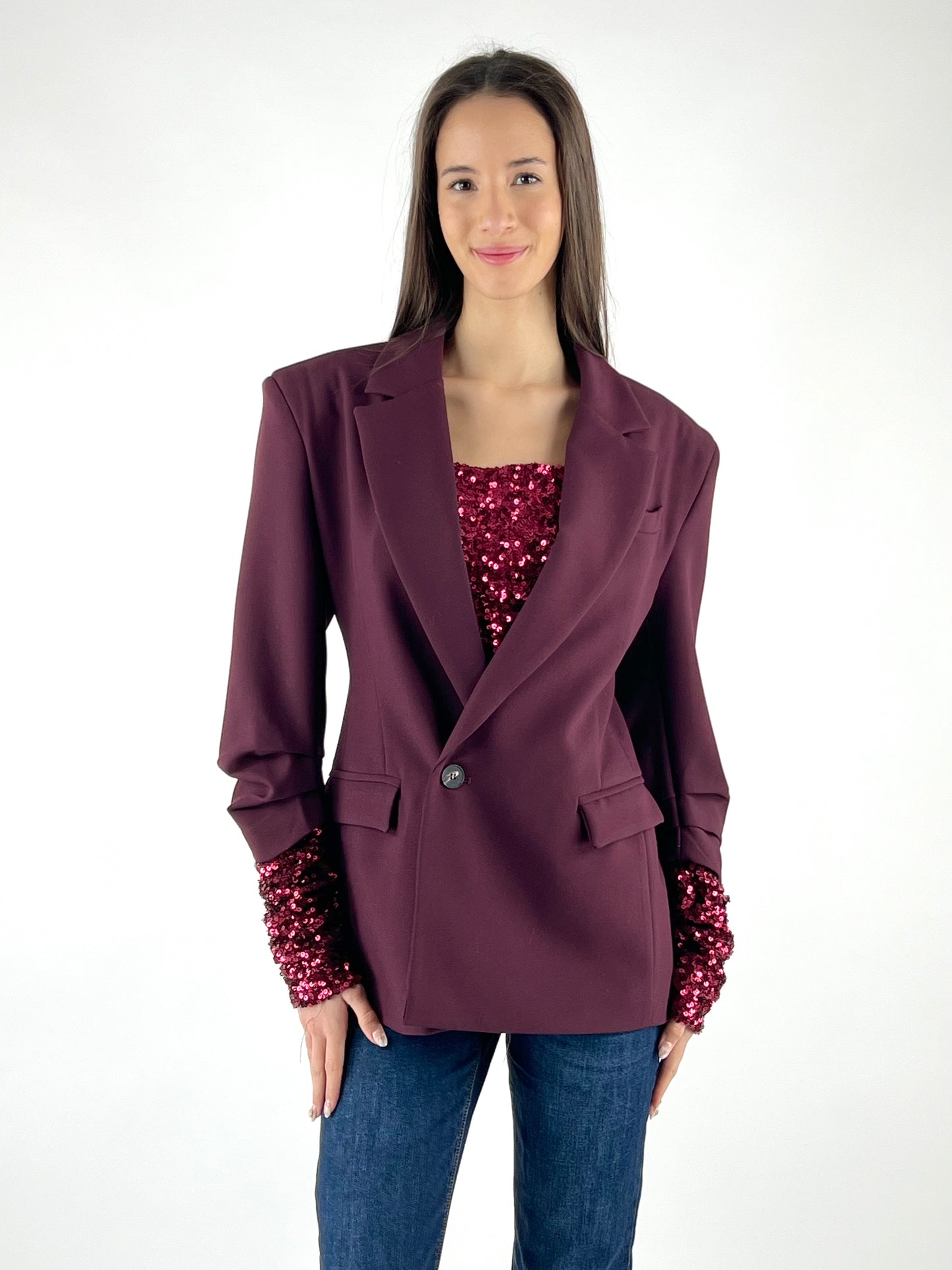 MOTEL - GIACCA MANICHE PAILLETTES